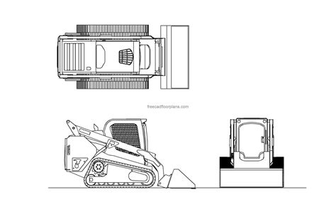 skid steer cad drawings|free clip art skid steer.